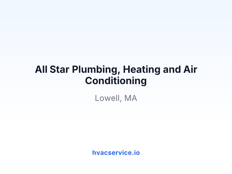 All Star Plumbing, Heating and Air Conditioning