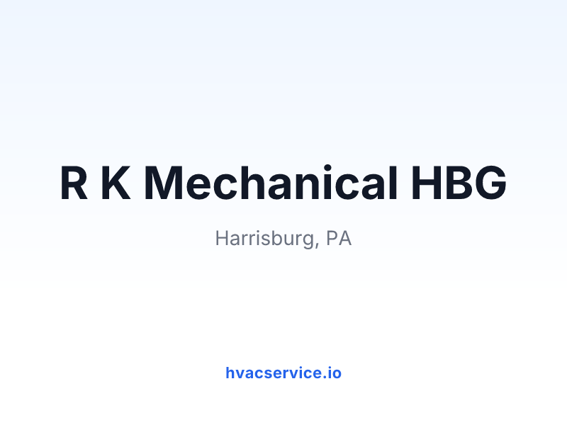 R K Mechanical HBG