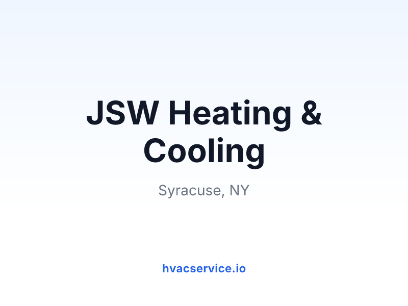 JSW Heating & Cooling