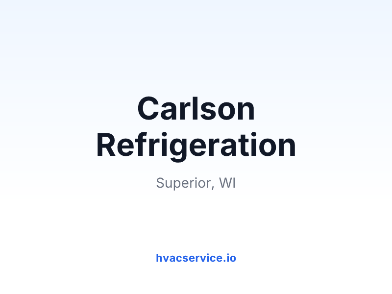 Carlson Refrigeration