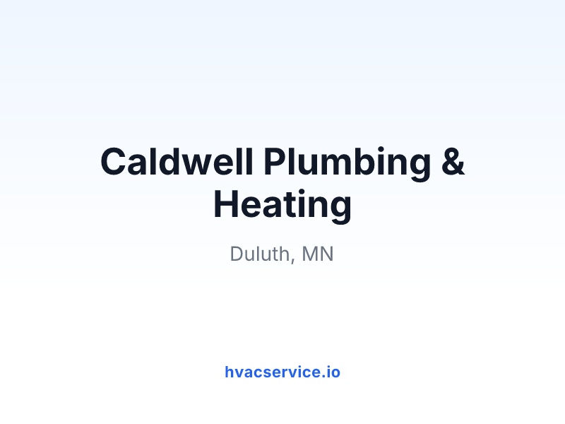 Caldwell Plumbing & Heating