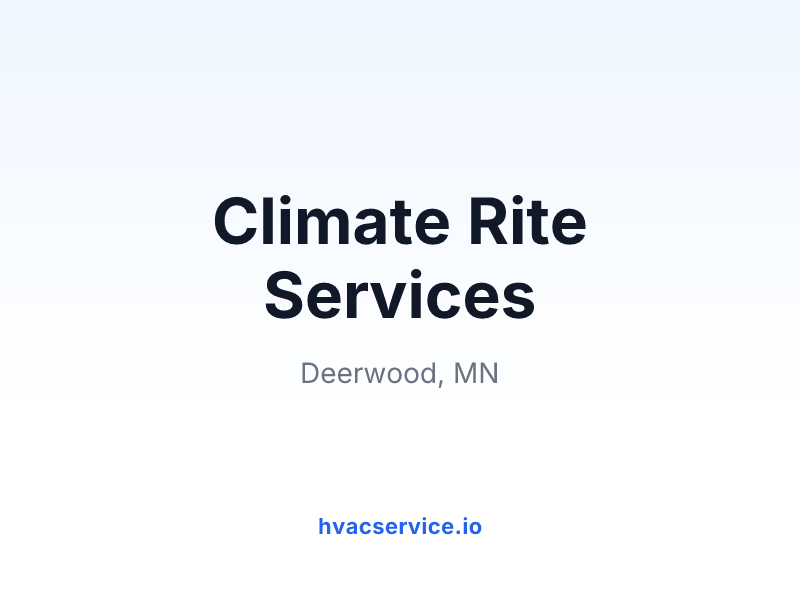Climate Rite Services