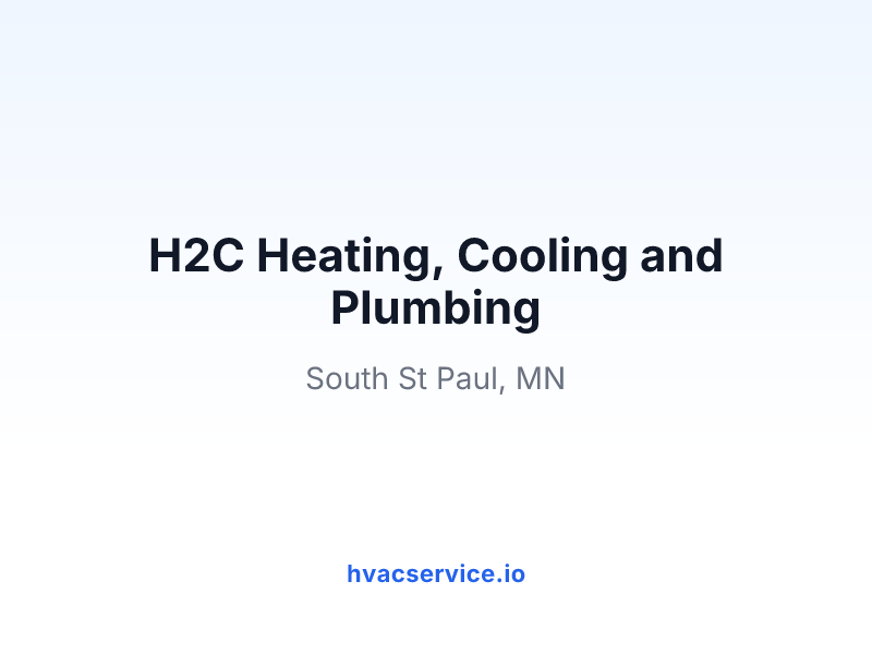 H2C Heating, Cooling and Plumbing