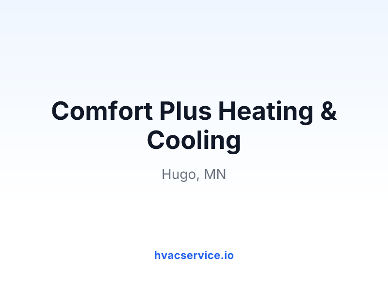 Comfort Plus Heating & Cooling