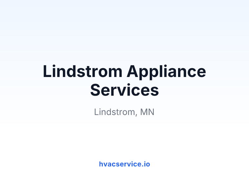 Lindstrom Appliance Services