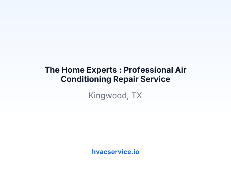 The Home Experts : Professional Air Conditioning Repair Service