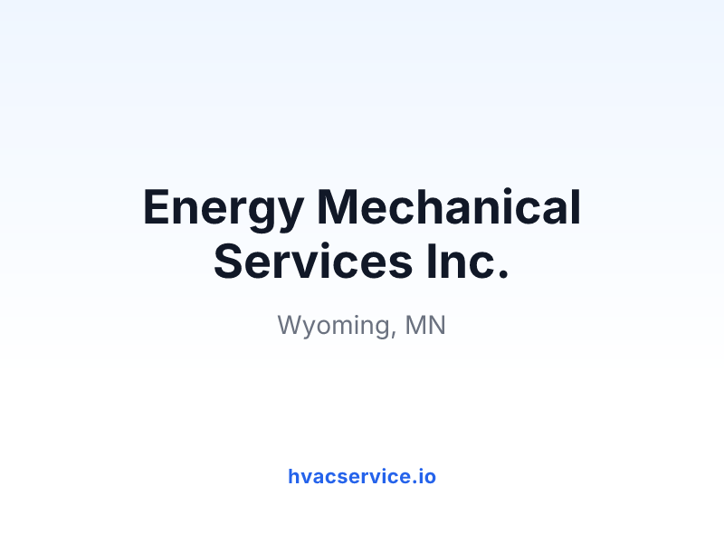Energy Mechanical Services Inc.