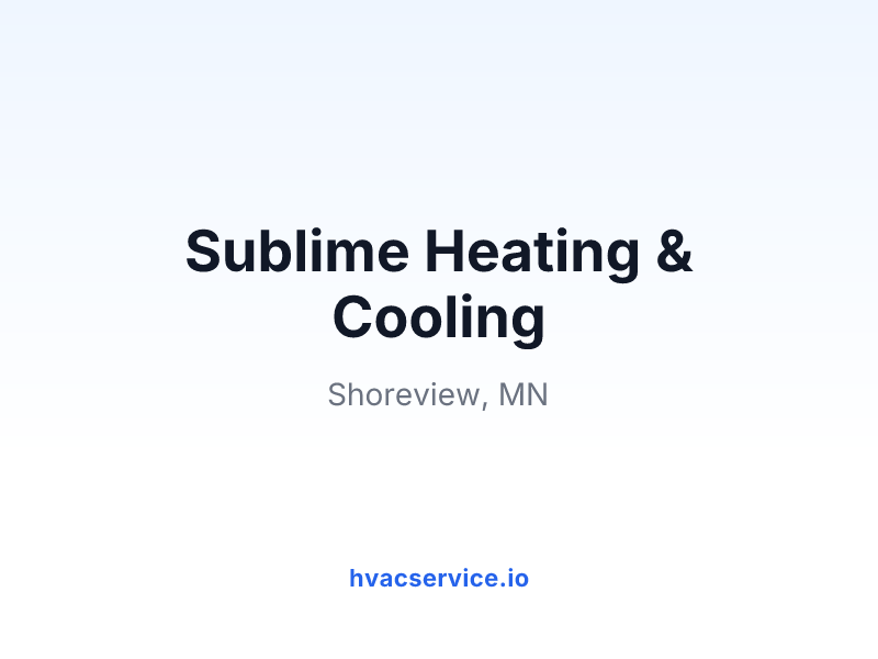Sublime Heating & Cooling