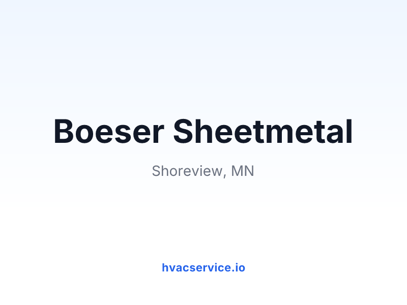 Boeser Sheetmetal