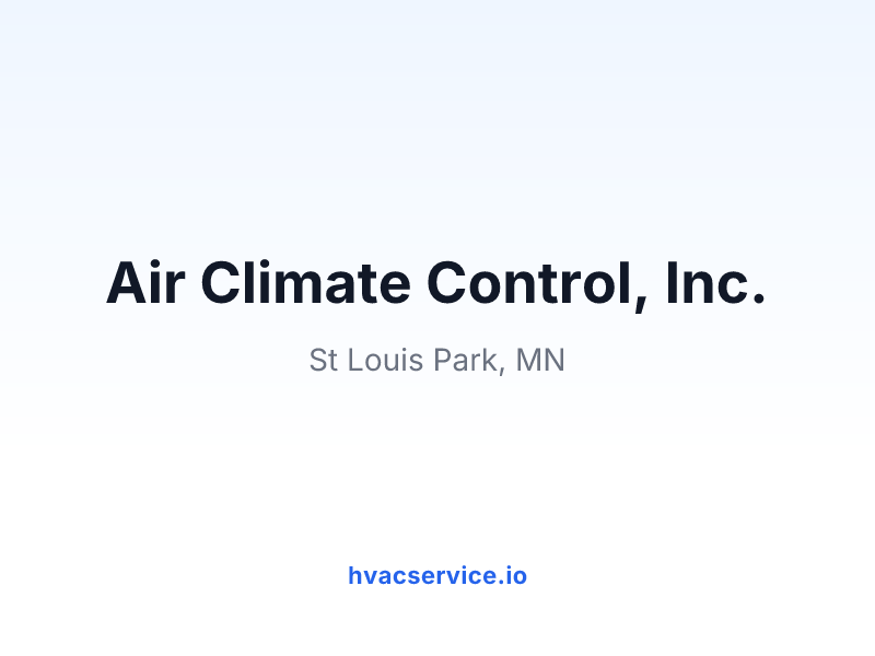 Air Climate Control, Inc.