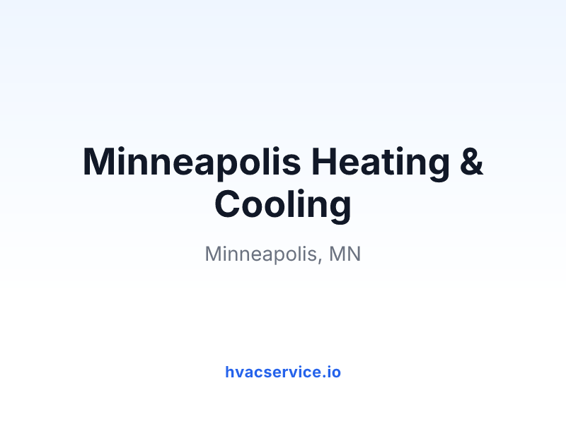 Minneapolis Heating & Cooling