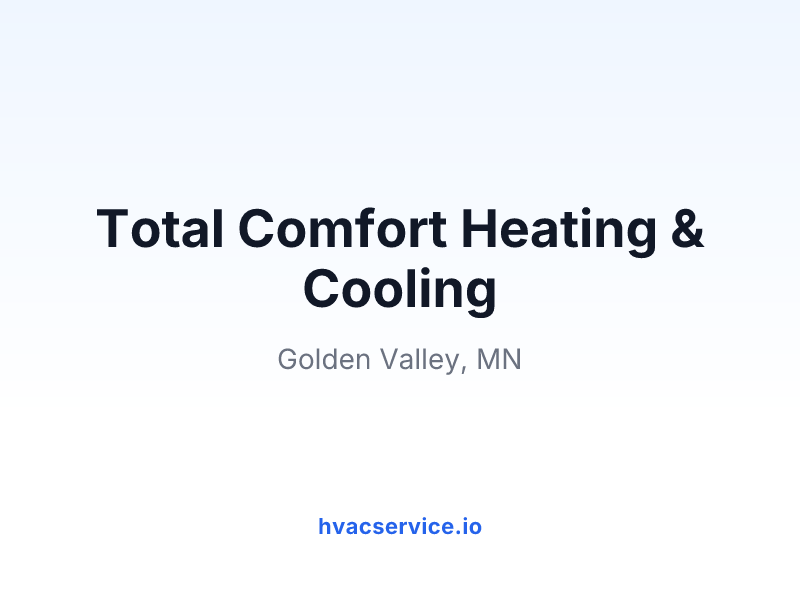 Total Comfort Heating & Cooling