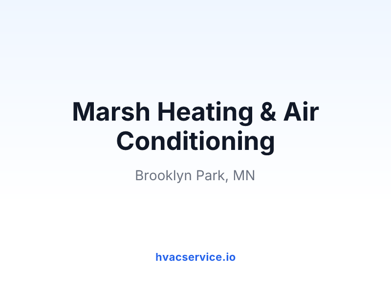 Marsh Heating & Air Conditioning