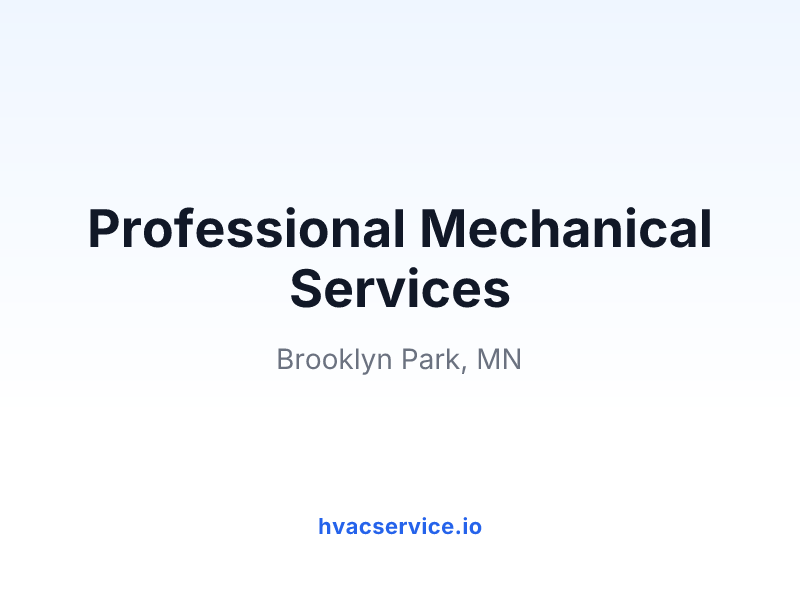 Professional Mechanical Services