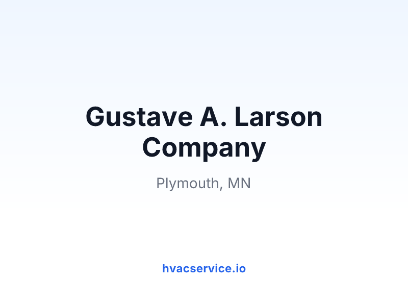 Gustave A. Larson Company
