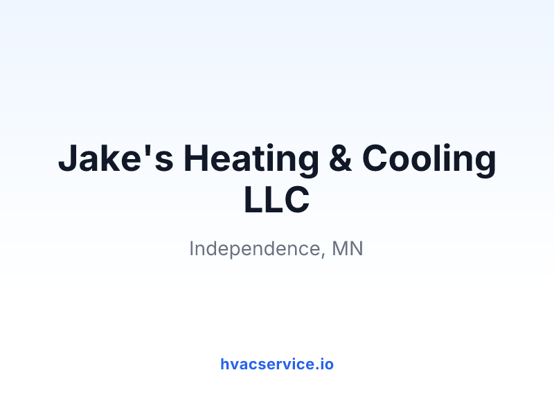 Jake's Heating & Cooling LLC