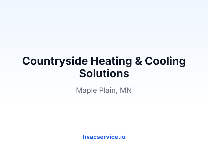 Countryside Heating & Cooling Solutions