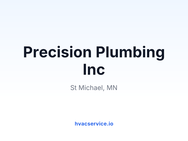 Precision Plumbing Inc