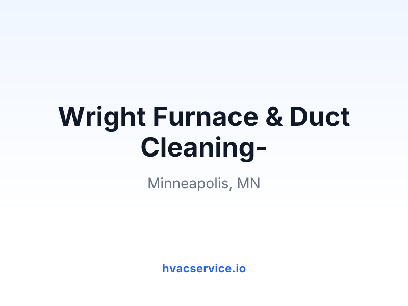 Wright Furnace & Duct Cleaning-