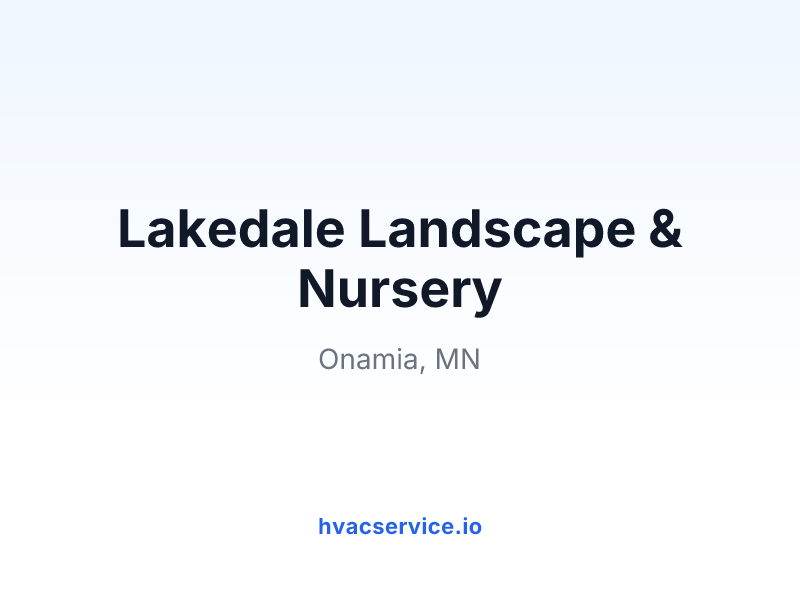Lakedale Landscape & Nursery