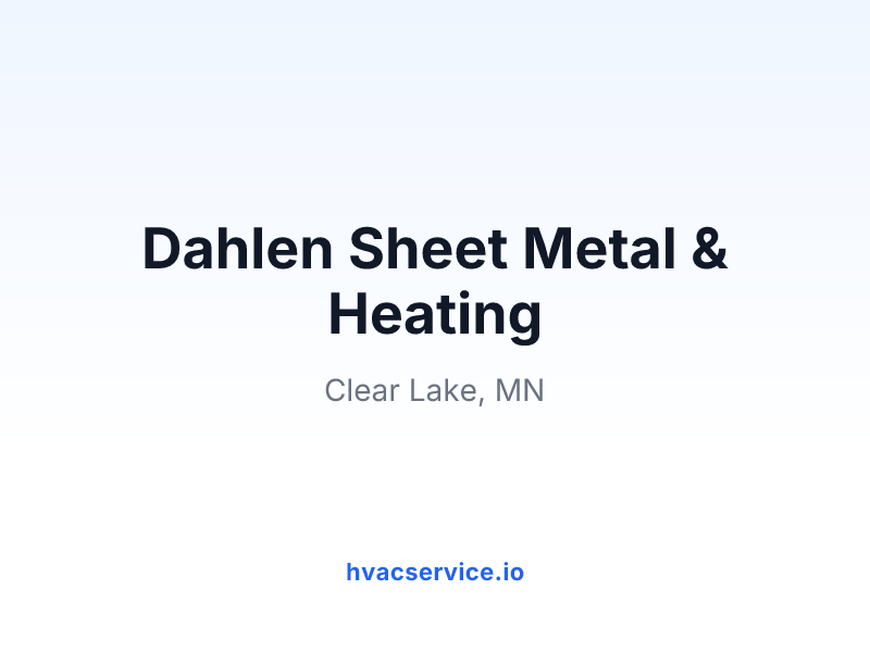 Dahlen Sheet Metal & Heating