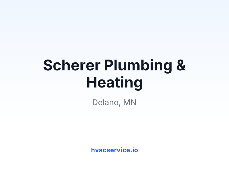 Scherer Plumbing & Heating