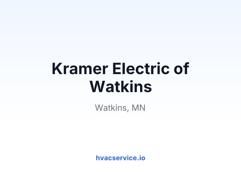 Kramer Electric of Watkins