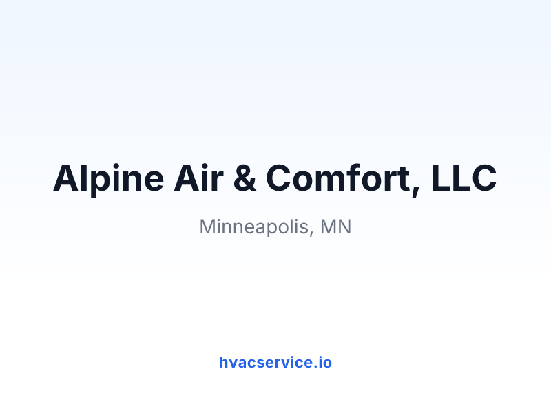 Alpine Air & Comfort, LLC