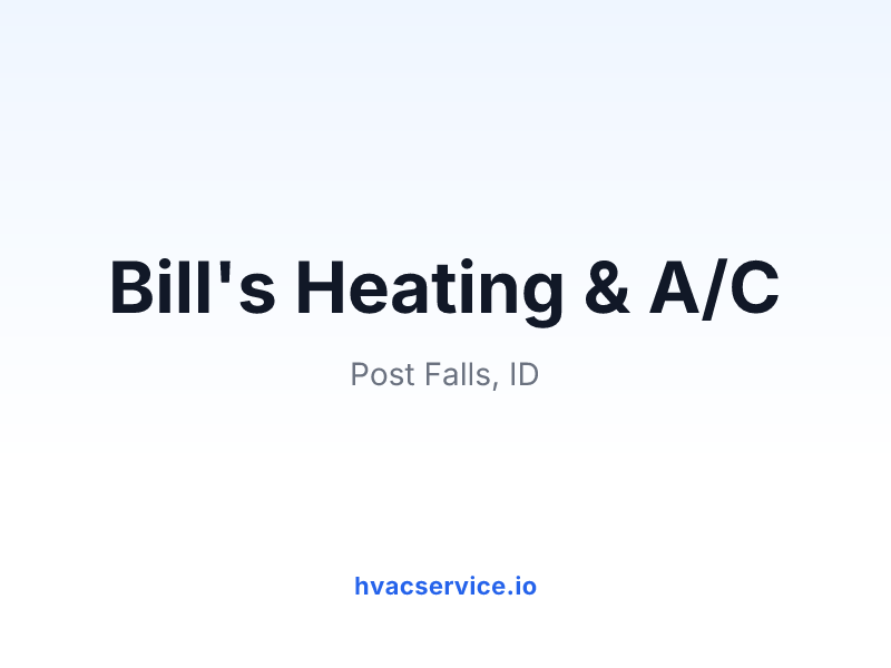 Bill's Heating & A/C