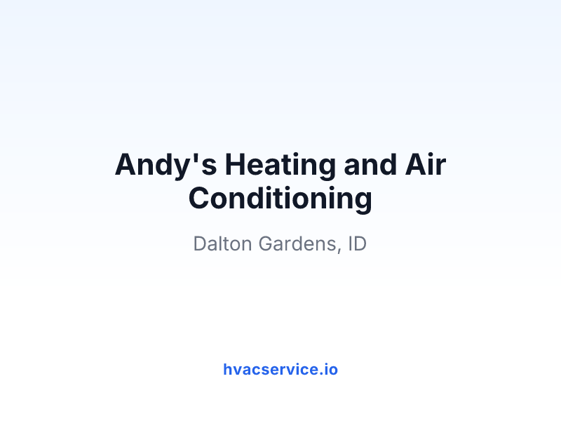 Andy's Heating and Air Conditioning