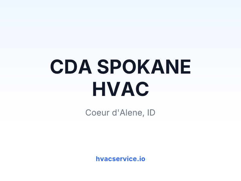 CDA SPOKANE HVAC