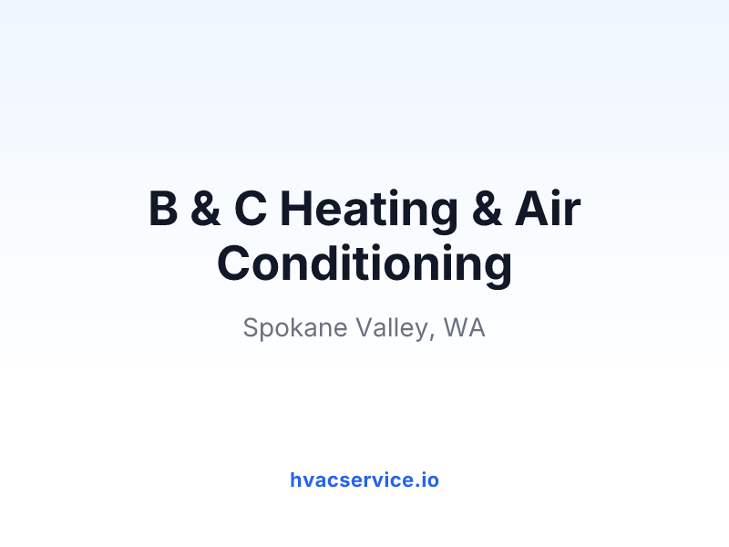 B & C Heating & Air Conditioning