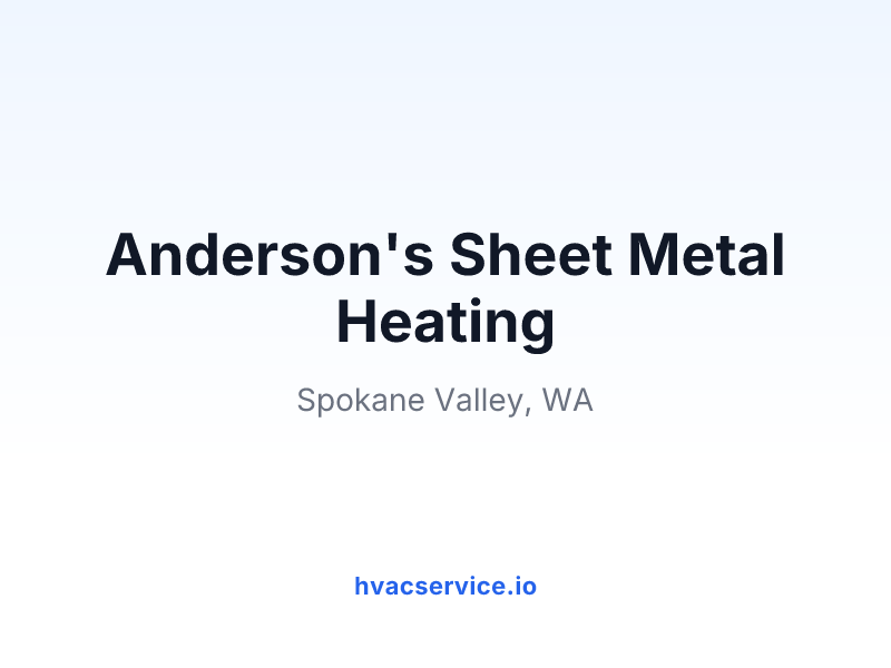 Anderson's Sheet Metal Heating