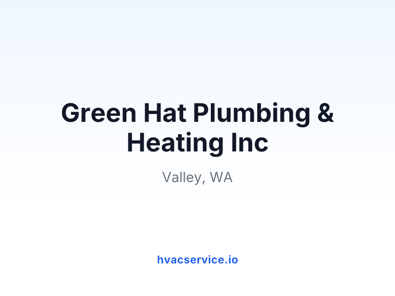 Green Hat Plumbing & Heating Inc