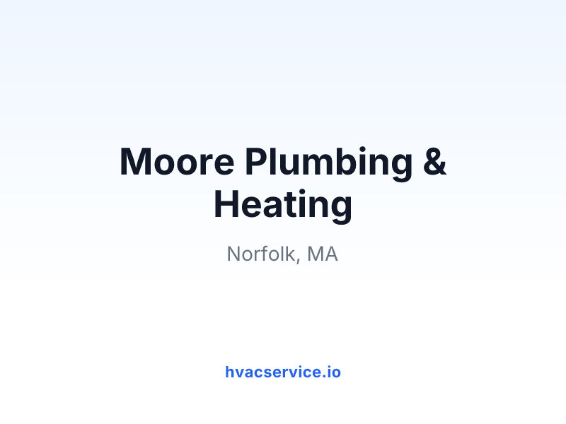 Moore Plumbing & Heating
