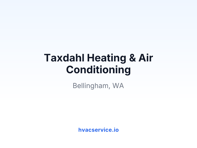 Taxdahl Heating & Air Conditioning