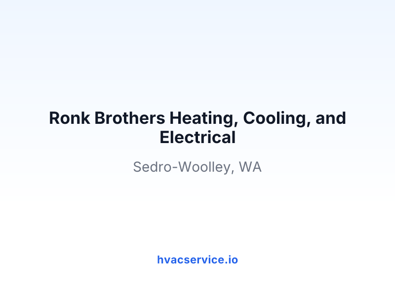 Ronk Brothers Heating, Cooling, and Electrical