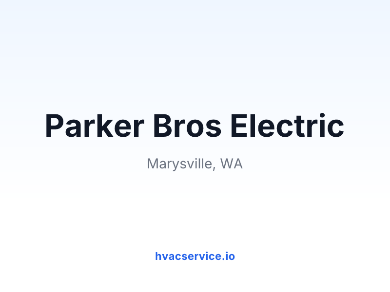 Parker Bros Electric