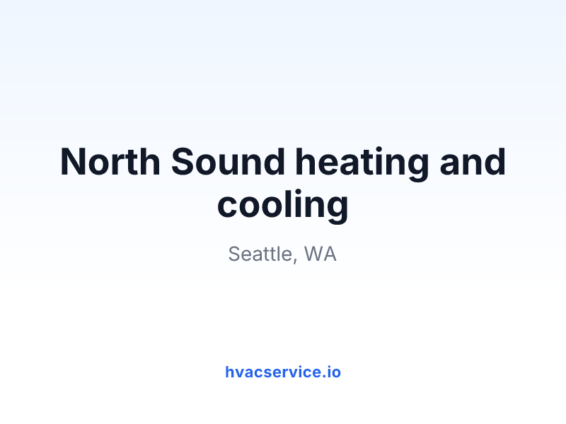 North Sound heating and cooling