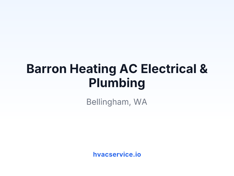 Barron Heating AC Electrical & Plumbing