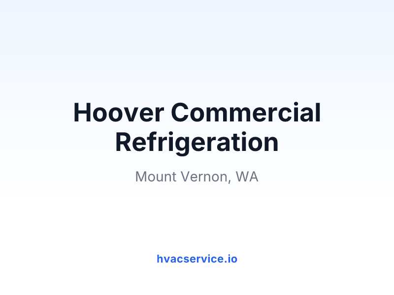 Hoover Commercial Refrigeration