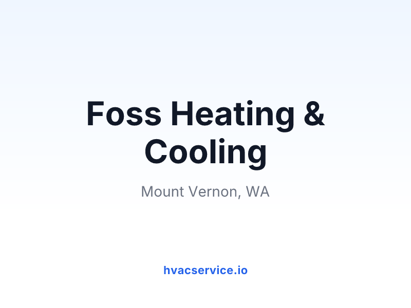 Foss Heating & Cooling