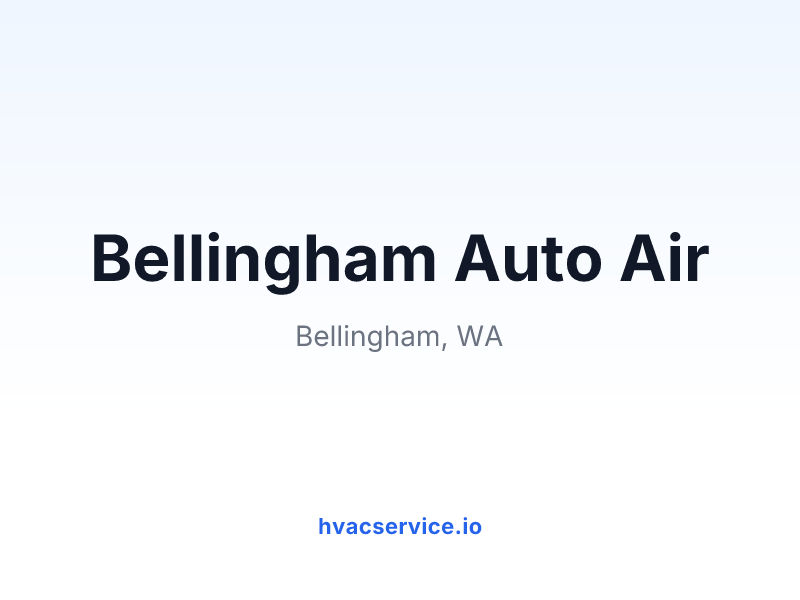 Bellingham Auto Air