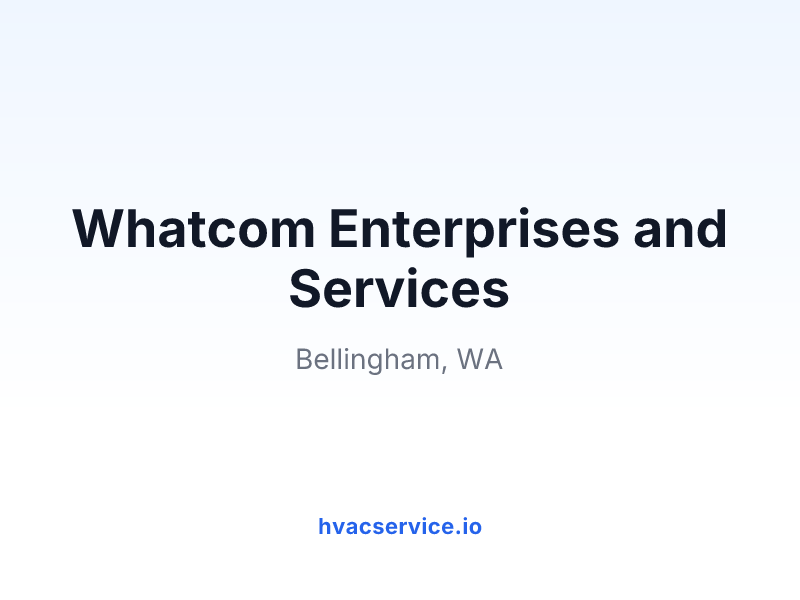 Whatcom Enterprises and Services