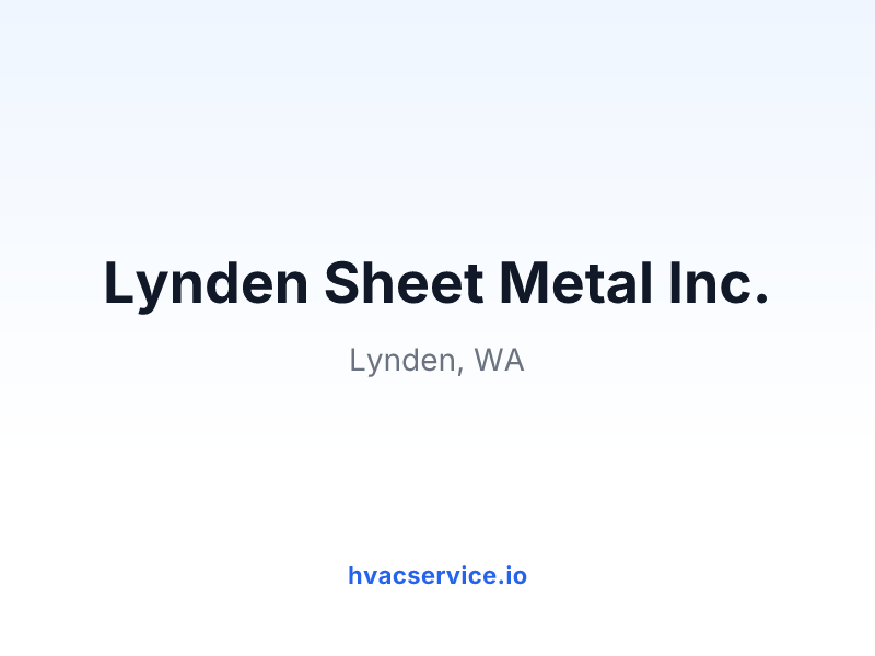 Lynden Sheet Metal Inc.