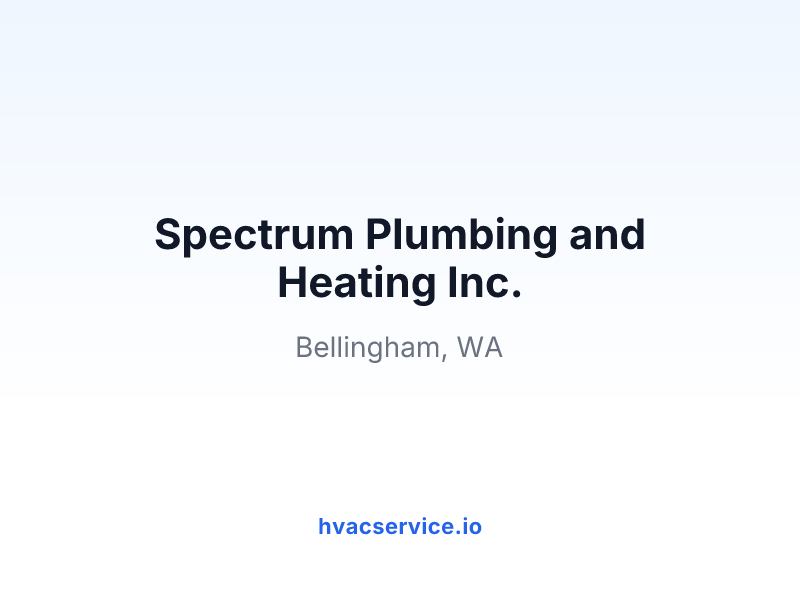 Spectrum Plumbing and Heating Inc.