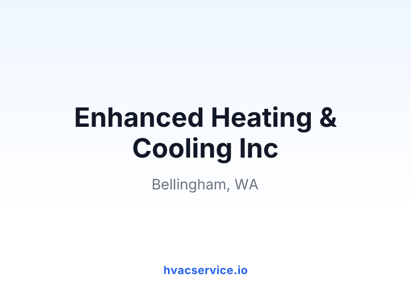Enhanced Heating & Cooling Inc