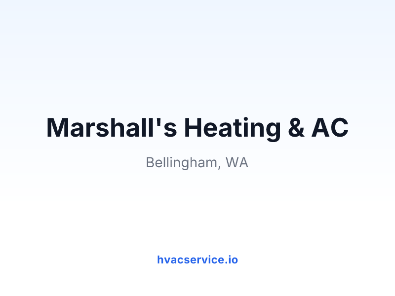Marshall's Heating & AC