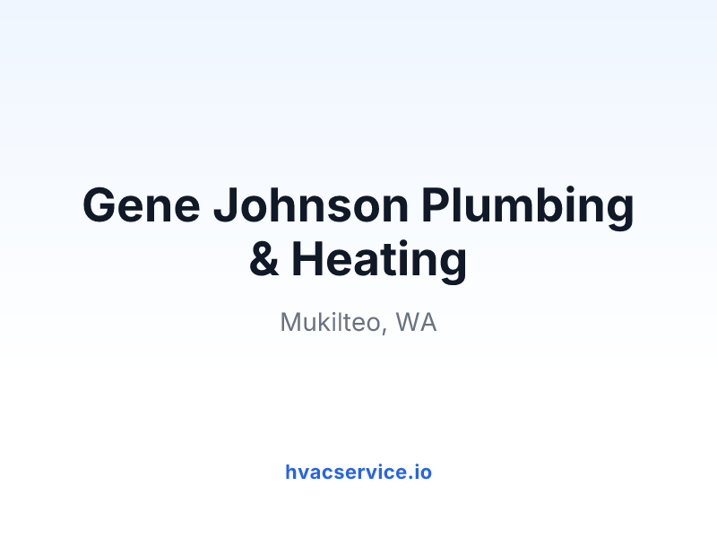 Gene Johnson Plumbing & Heating