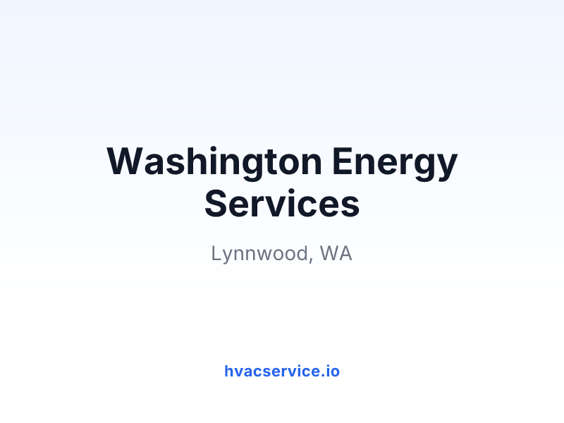 Washington Energy Services